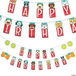 Premium Dog Birthday Party 7ft. Double Banner